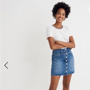NWT Madewell Denim Mini Skirt